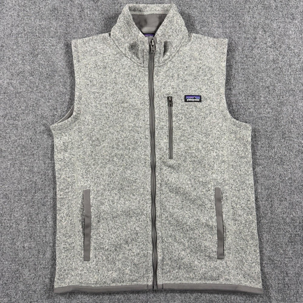 Patagonia Better Sweater Vest Boys Youth XL Gray Zip Preppy Outdoors